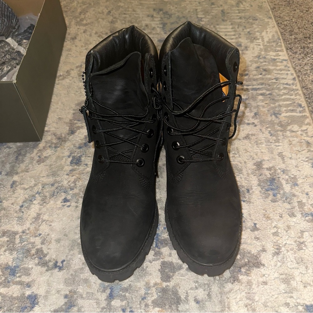 Timberland Premium 6 in Waterproof Boot Black Nubuck